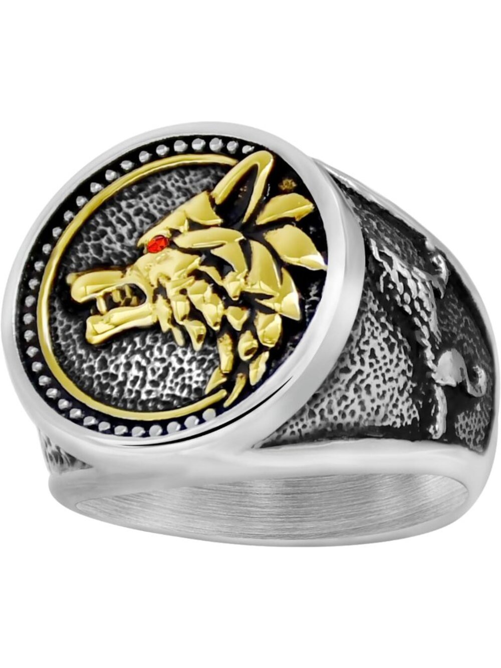 Gothic Stainless Steel Skull Ring - Retro Vintage Biker Cocktail Party Jewelry